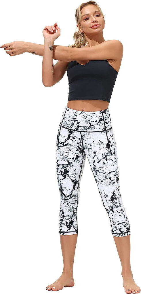 Dragon Fit High Waisted Legging for Women Tummy Control Workout Running Yoga Pants with Pockets